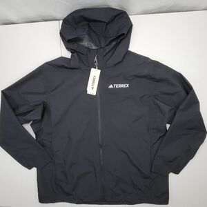 adidas Terrex MT 2.5L Rain.Rdy Women's Jacket Hiking Black Size 1X IP1512 New
